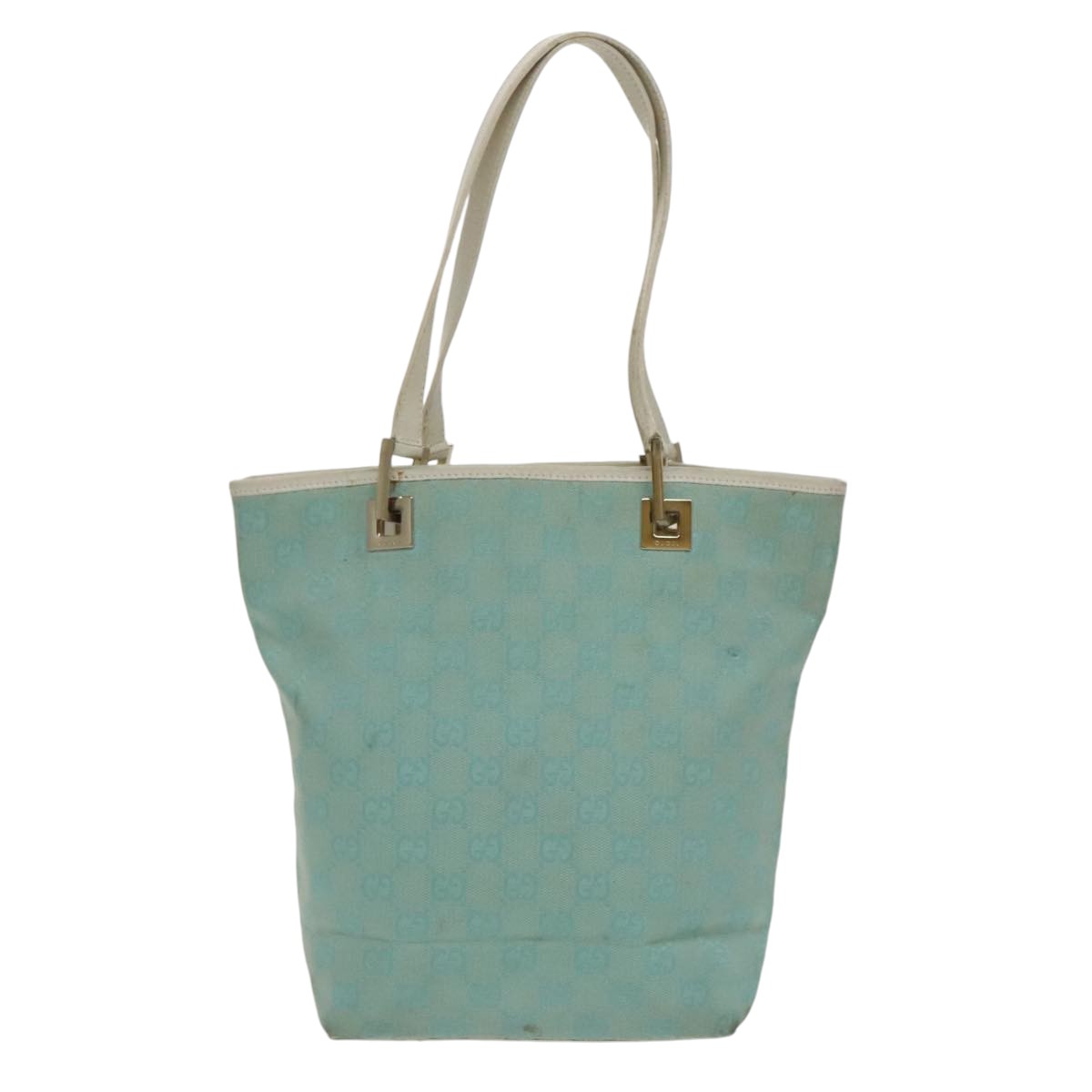 Gucci Blue Canvas Tote Bag