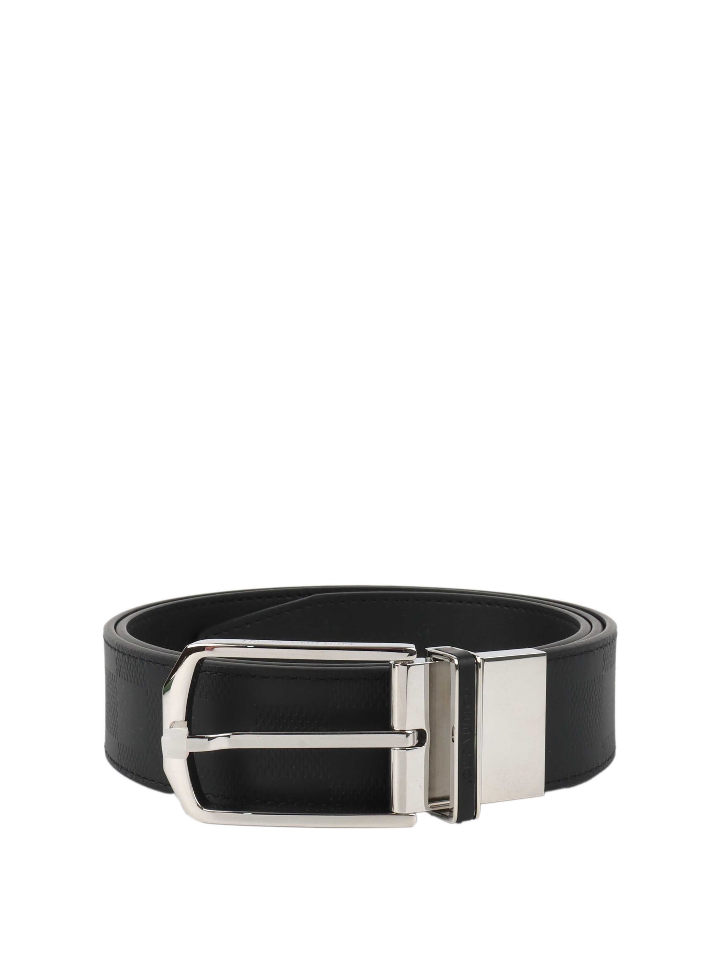 Louis Vuitton Black Leather Damier Infini Ceinture Boston Belt 95/38.