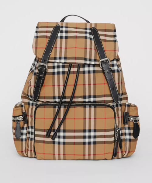 Burberry The Medium Rucksack in   Check Nylon