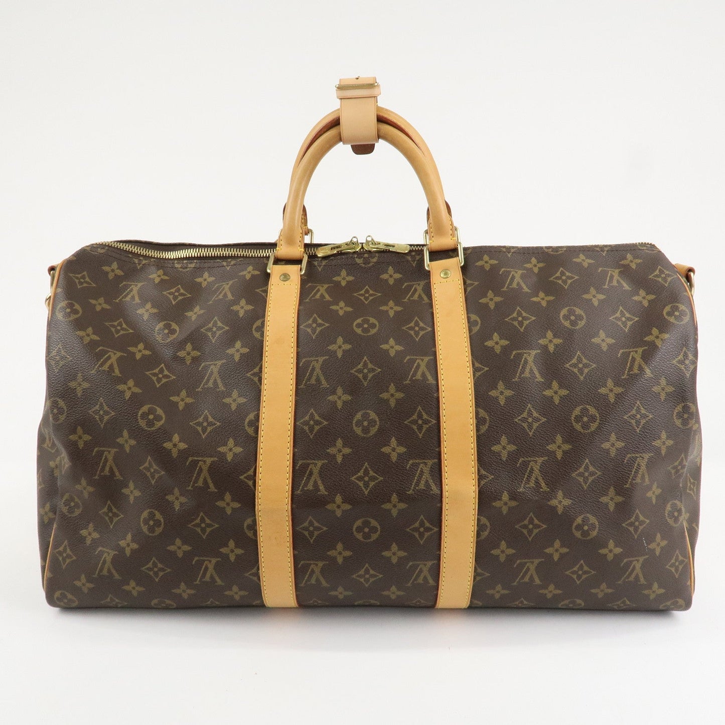 Louis Vuitton Monogram Keep All 50 Bandouliere Boston Bag M41416  d