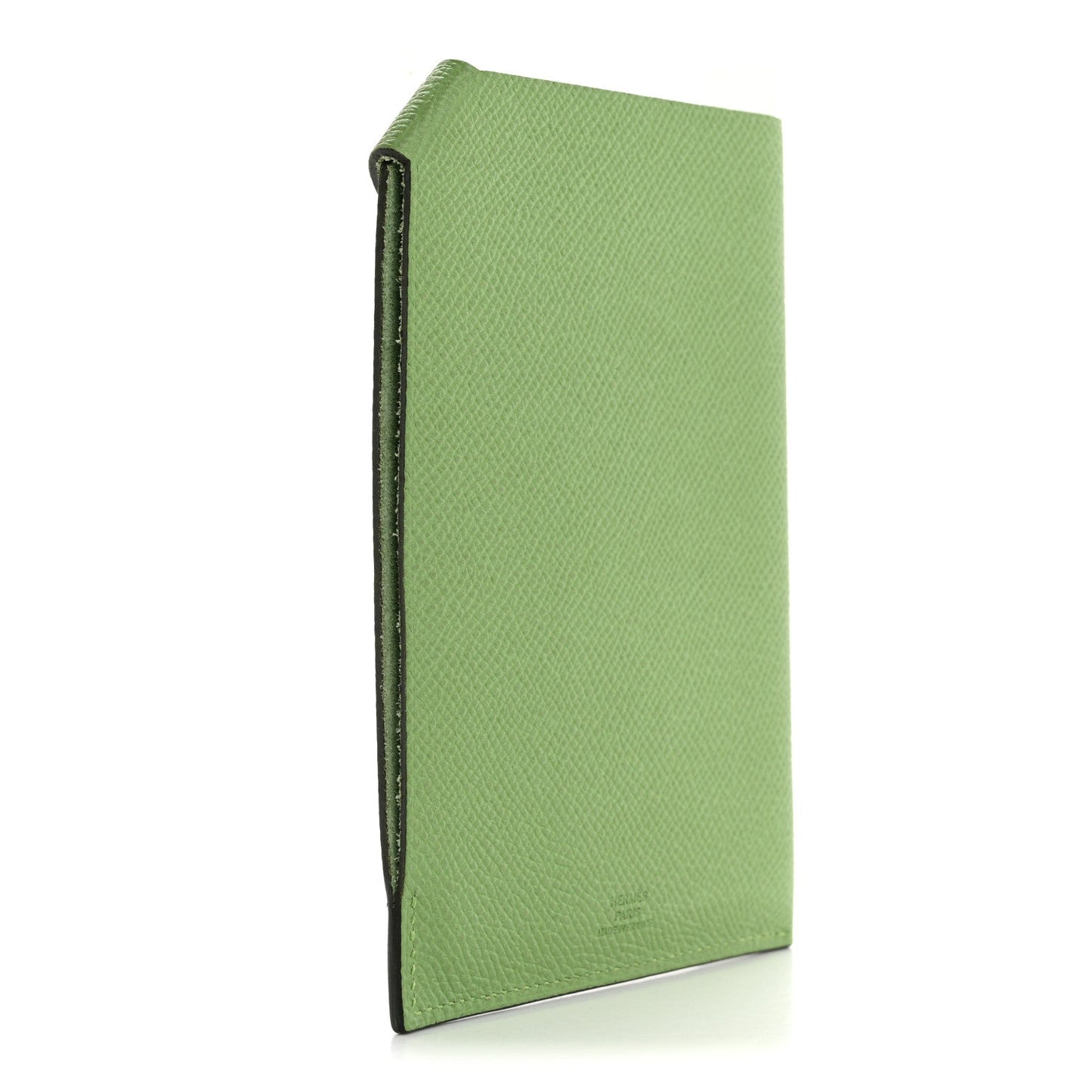 Hermes Epsom Tarmac Dot PM Passport Holder Vert Criquet Bleu Brume