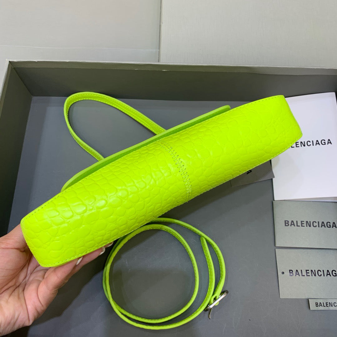 Top Quality XX Small Flap Bag Box Green Neon, For Women,  Bags 10.6in/27cm