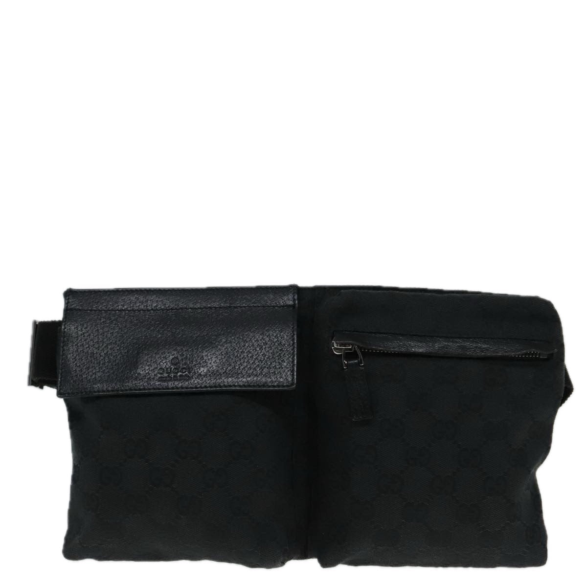 Gucci Black Canvas Shoulder Bag