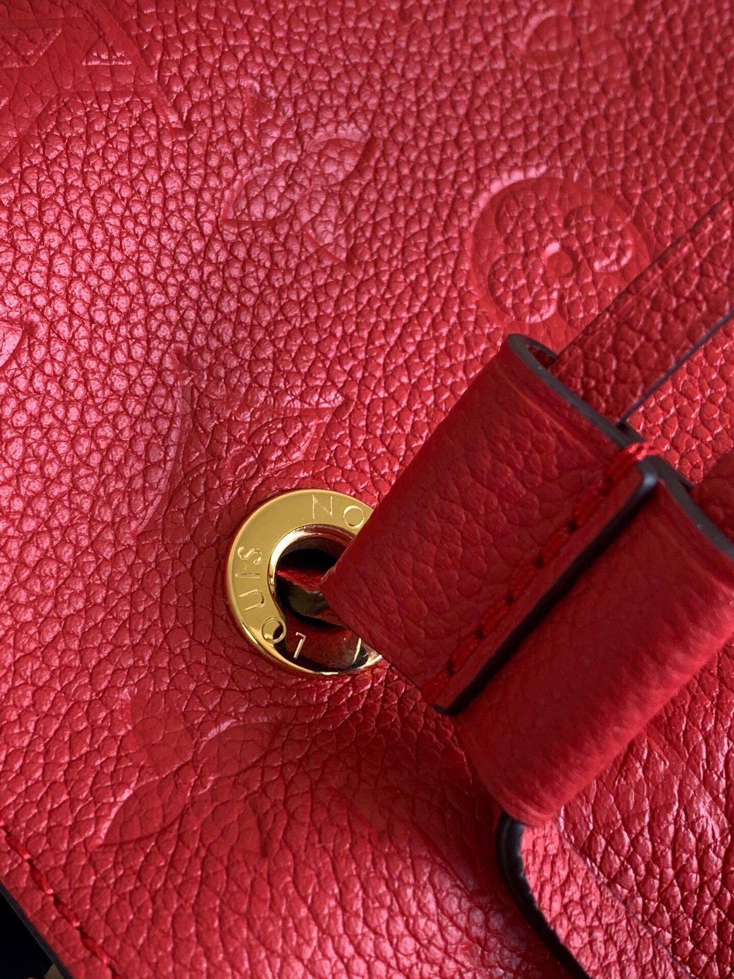 Top Quality NeoNoe MM Bucket Bag Monogram Empreinte Red For Women, Womens Bags, Shoulder Bags 10.2in/26cm Top Quality