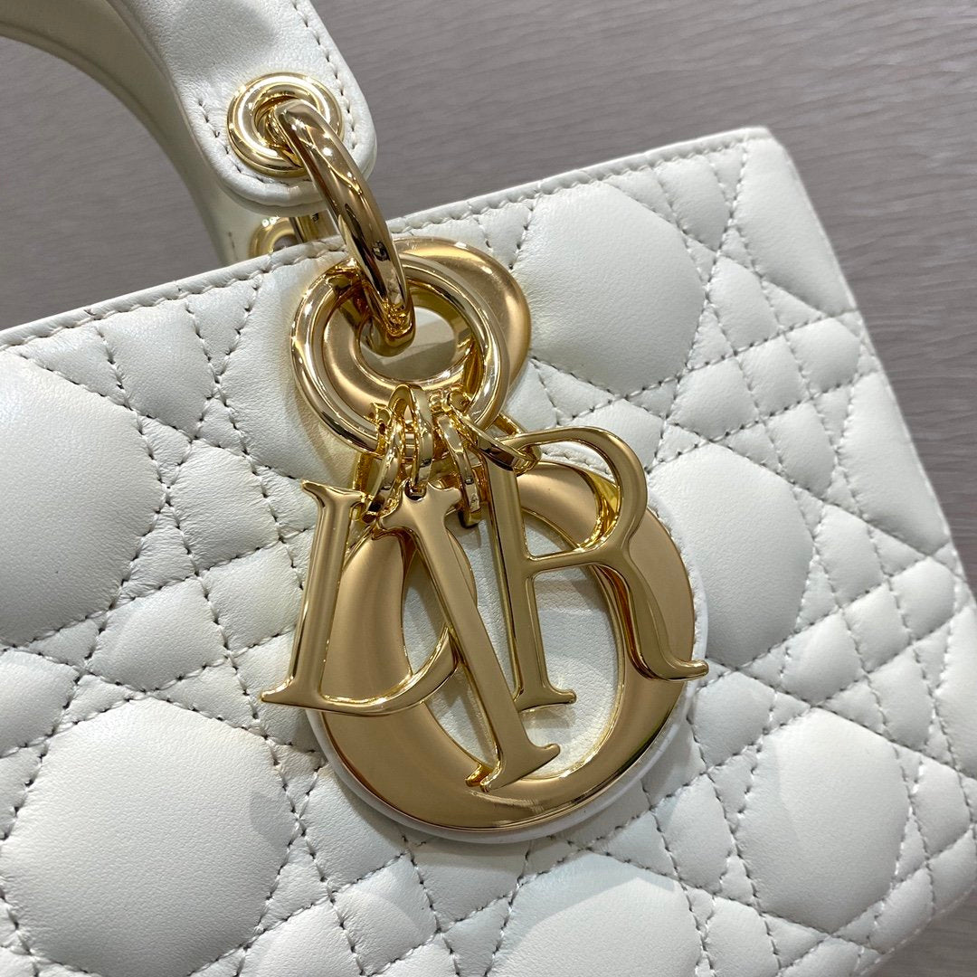 Top Quality Lady D-Joy Bag, White Handbags, 26cm CD