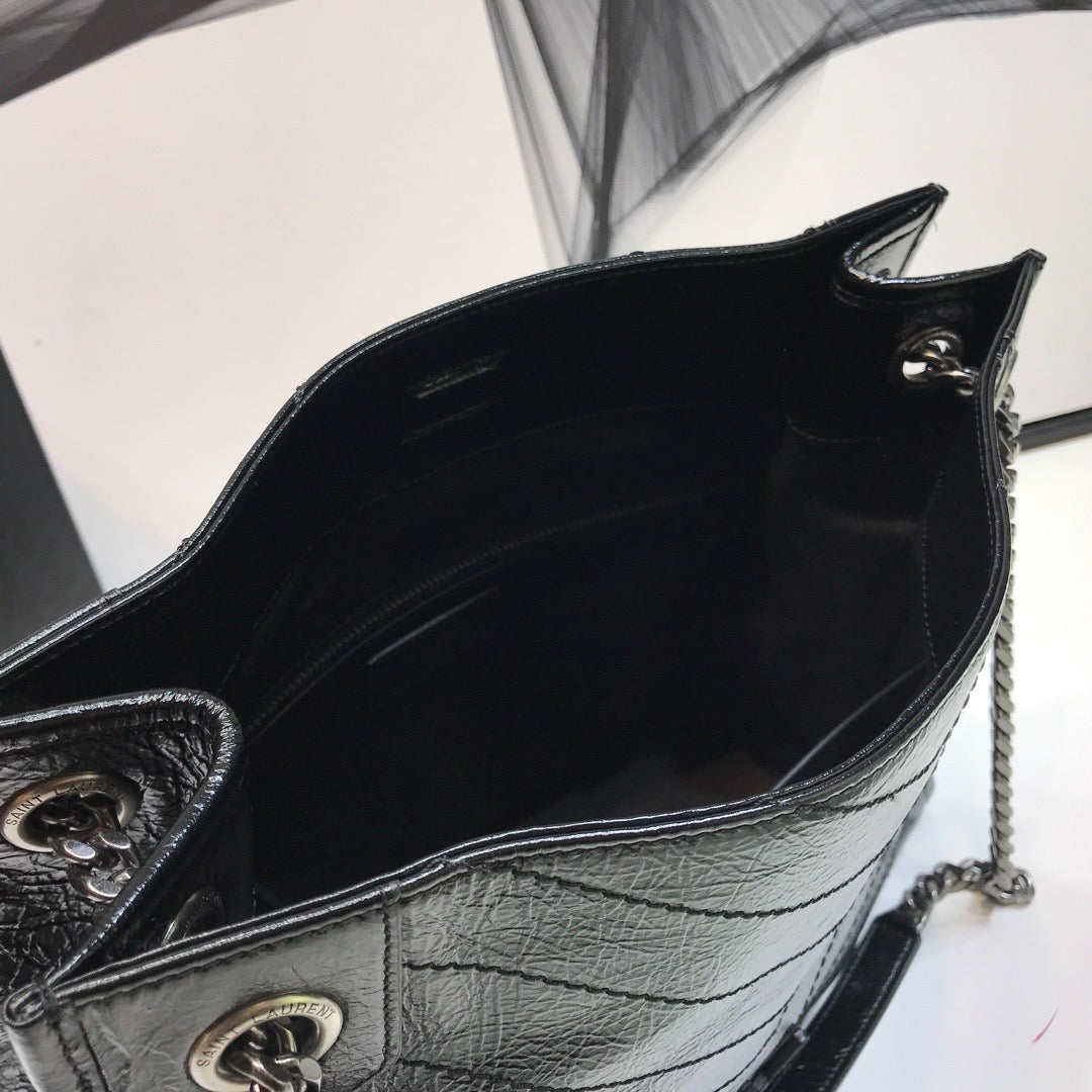 YSSL Niki Medium Shopping Bag Black For Women 12in/32cm YSL 