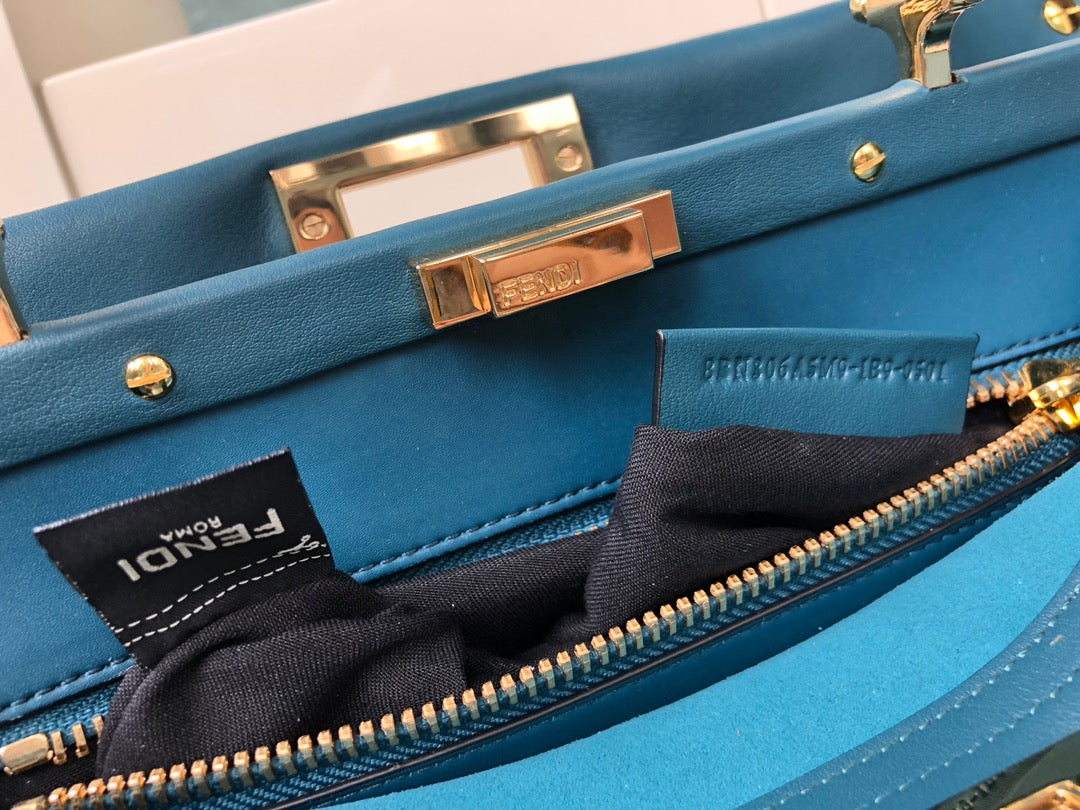 Top QualityTop Quality Handle Bag Blue For Woman 12in/32cm