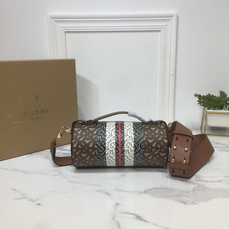 Top Quality The Monogram Stripe E-canvas Barrel Bag For Women, Bags 8.3in/21cm