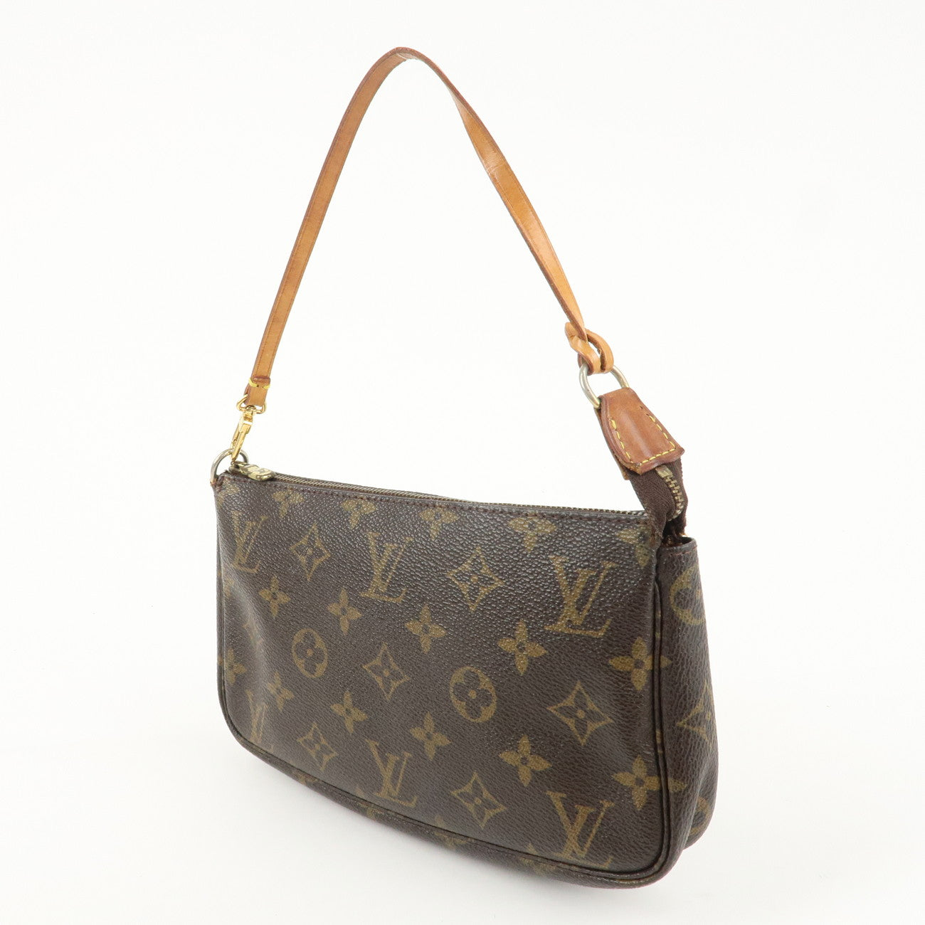 Louis Vuitton Monogram Pochette Accessoires Hand Bag Brown M51980  d