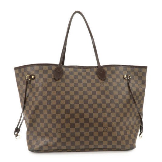 Louis Vuitton Damier Ebene Neverfull GM Tote Bag Shoulder Bag Brown N51106