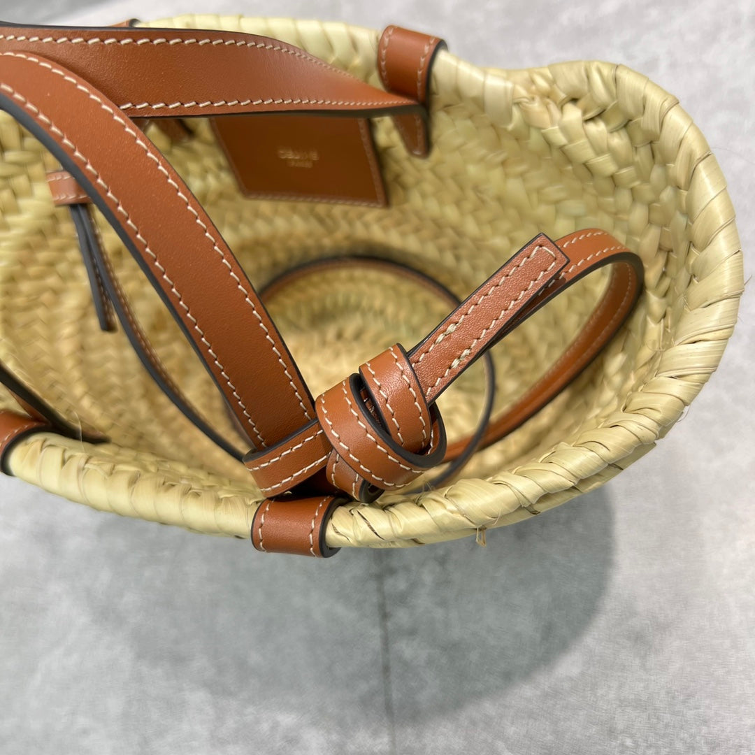 Top Quality Teen Triomphe Classic Pannier Tote Tan For Women 8in/20cm