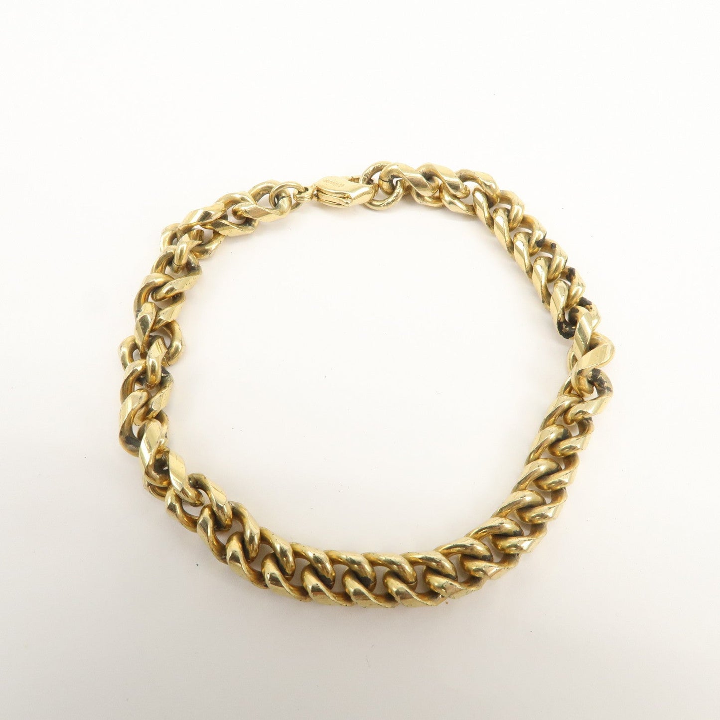 Christian Dior Logo Metal Chain Bracelet Gold