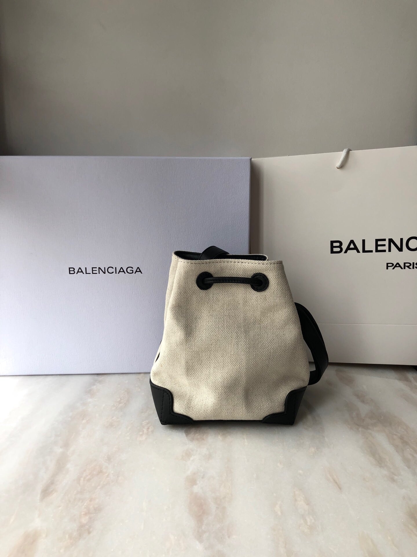 Top Quality Navy Cabas Linen Crossbody Bag In White, For Women,  Bags 9.8in/25cm