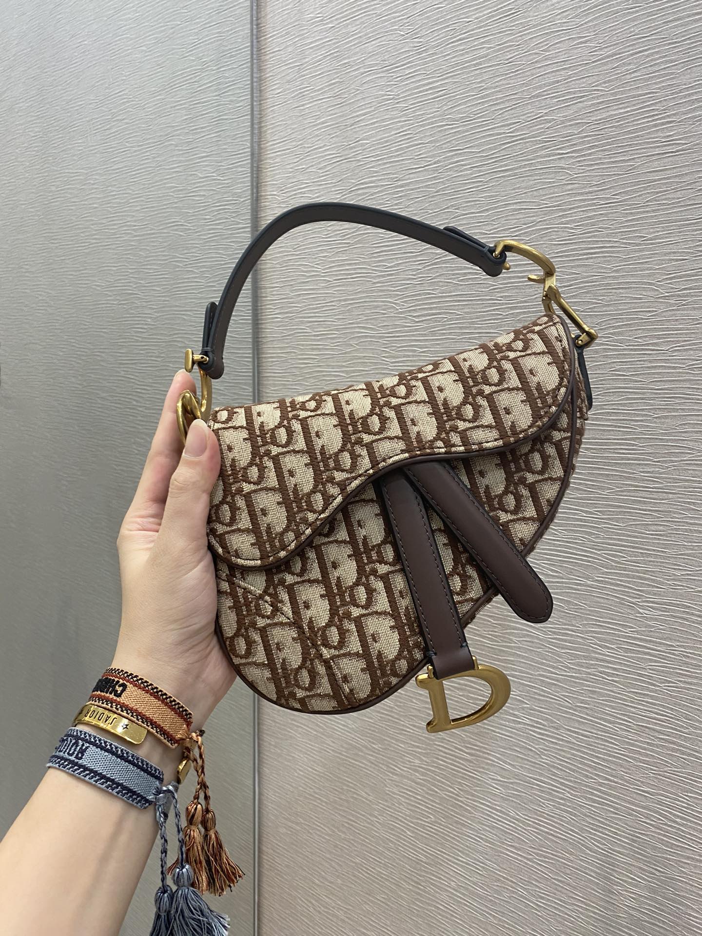 Top Quality Brown Mini Saddle Bag For Women 21cm/7in CD