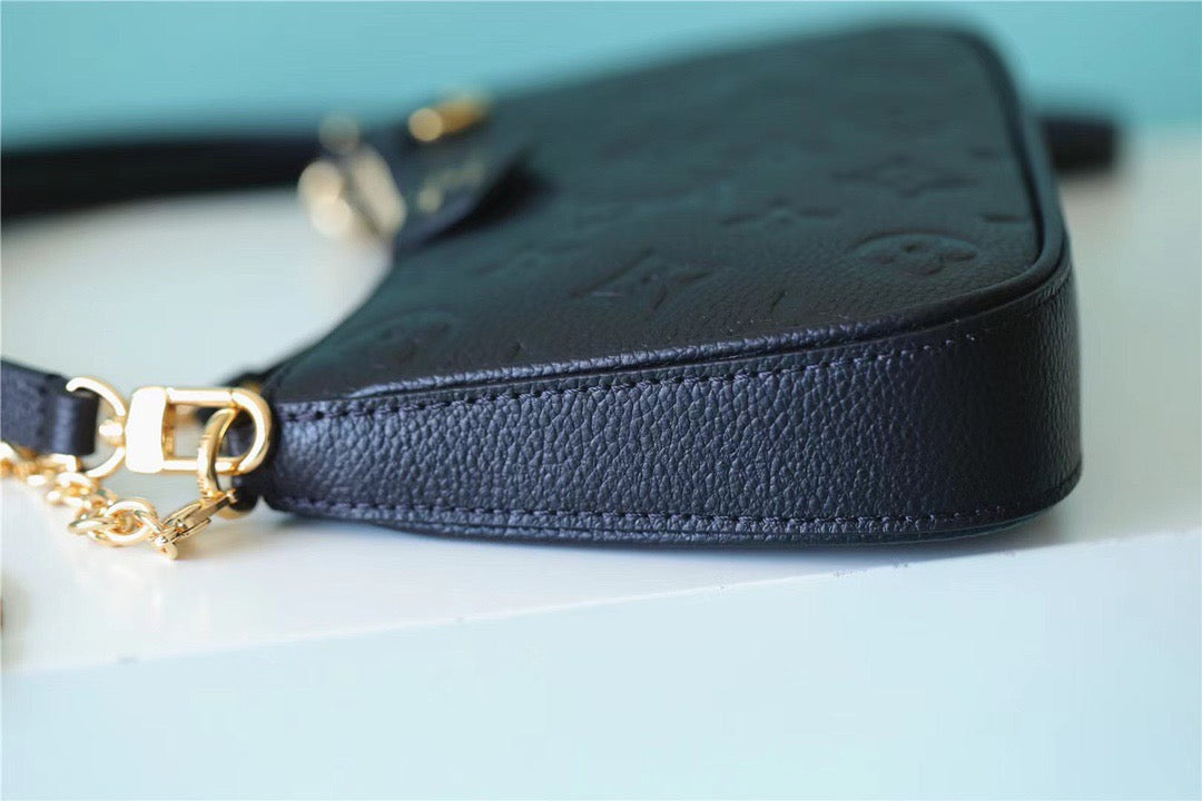 Top Quality Easy Pouch On Strap Monogram Empreinte Black For Women, Womens Handbags, Shoulder Bags And Crossbody Bags 7.5in/19cm Top Quality M80349