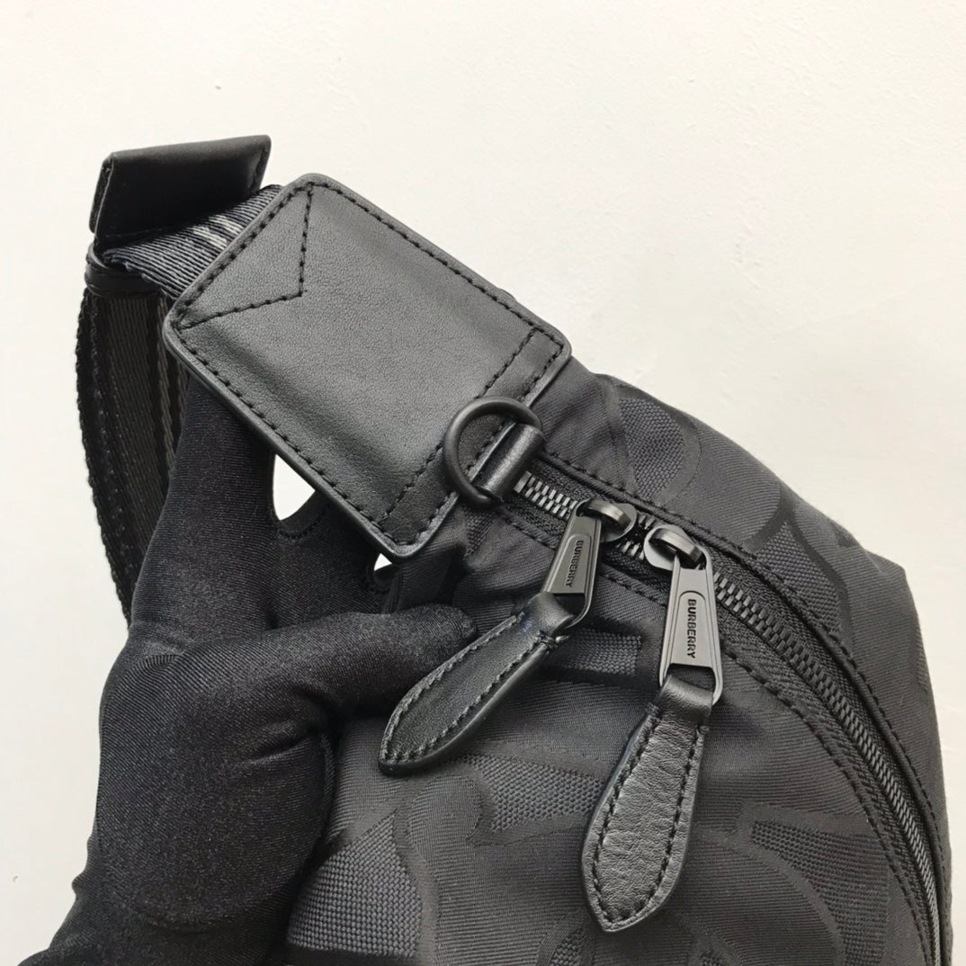 Top Quality Monogram Recycled Polyester Sonny Bum Bag Black For Men, Bags 12.2in/31cm