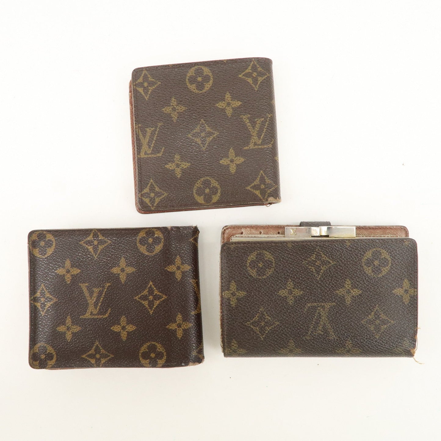 Louis Vuitton Set of 3 Monogram Wallet M60026 M61674 M61675  d