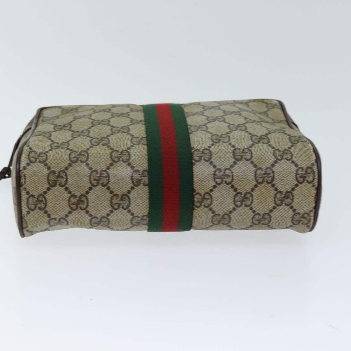 Gucci Sherry Beige Canvas Clutch Bag