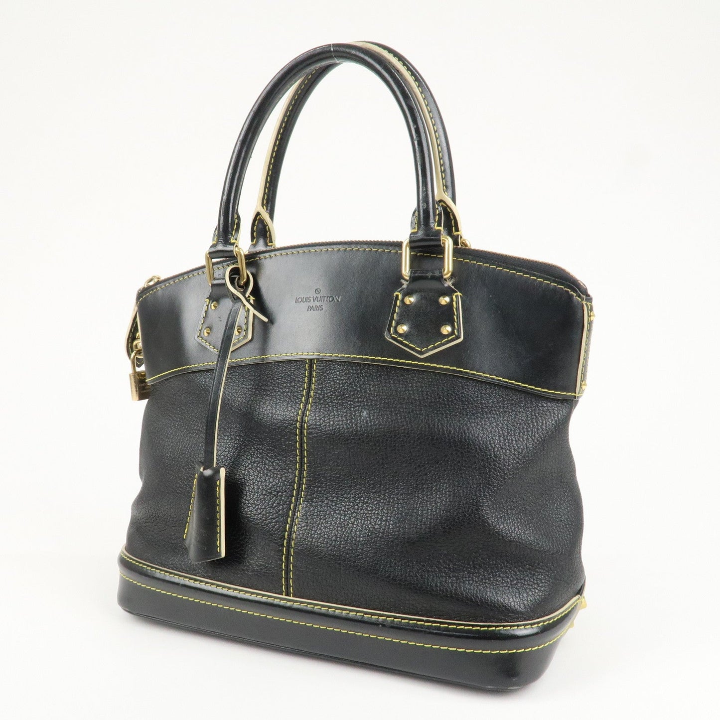 Louis Vuitton Suhali LockIt PM Hand Bag Tote Bag Black M91888  d