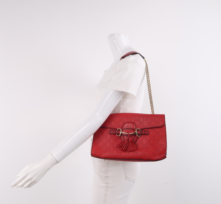Gucci Emliy  Medium Bag Red