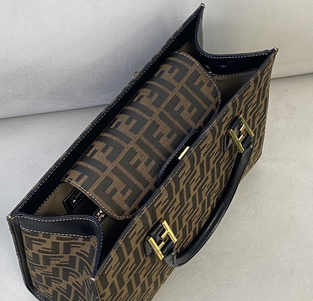 Top QualityTop Quality Tote Bag 13.8in/35cm Brown For Women FF
