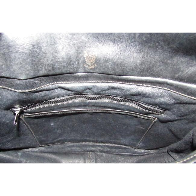 Gucci   And Leather Shoulder Purse Black Suede Hobo Bag