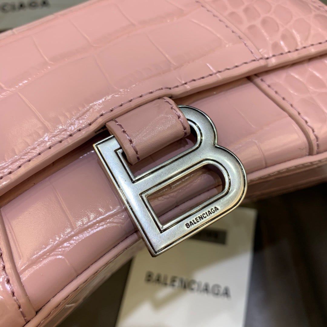 Top Quality Hourglass XS Handbag In Pink, For Women,  Bags 7.4in/19cm