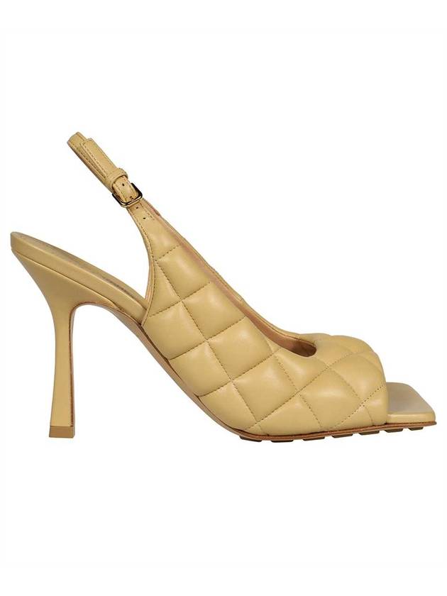 Luxury Bottega Veneta Padded Leather Sling Bag Heel Beige