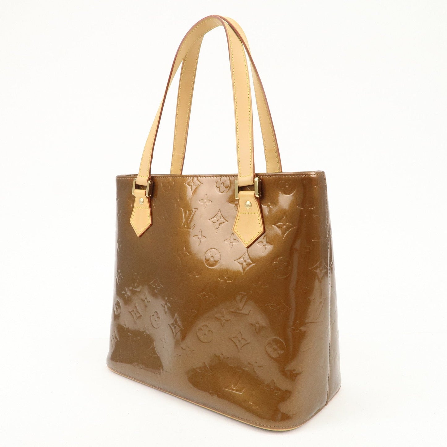 Louis Vuitton Monogram Vernis Houston Tote Bag Hand Bag Bronze M91122  d