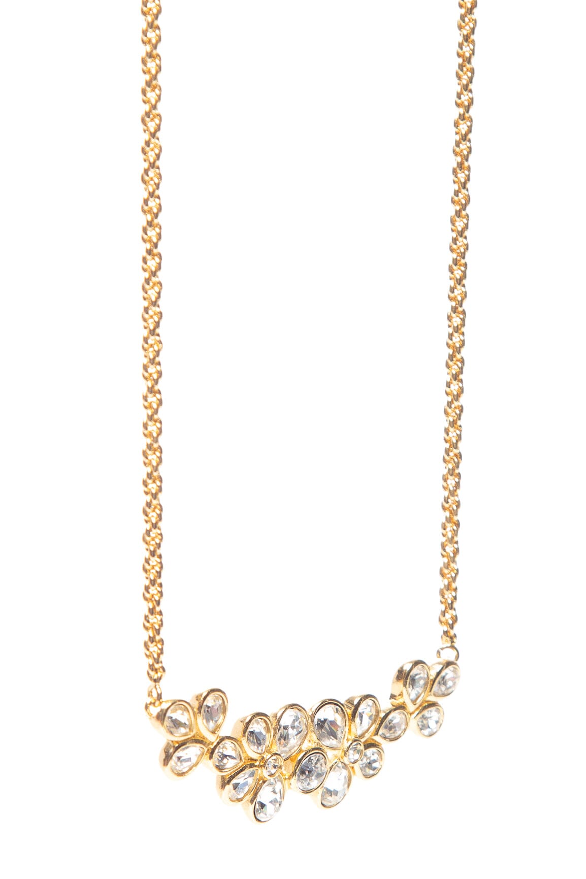 Christian Dior   Gold Floral Necklace