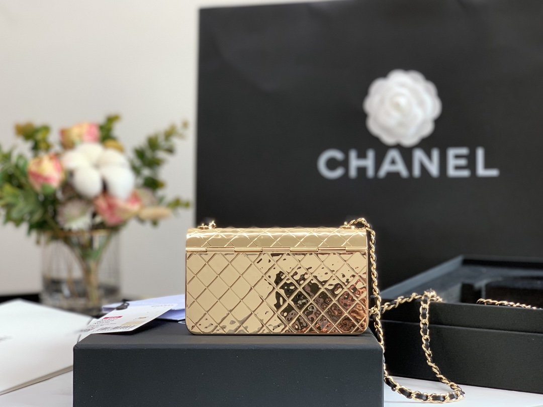 CHL Evening Top Qualityap Small Gold Bag For Women 12cm/4.5in