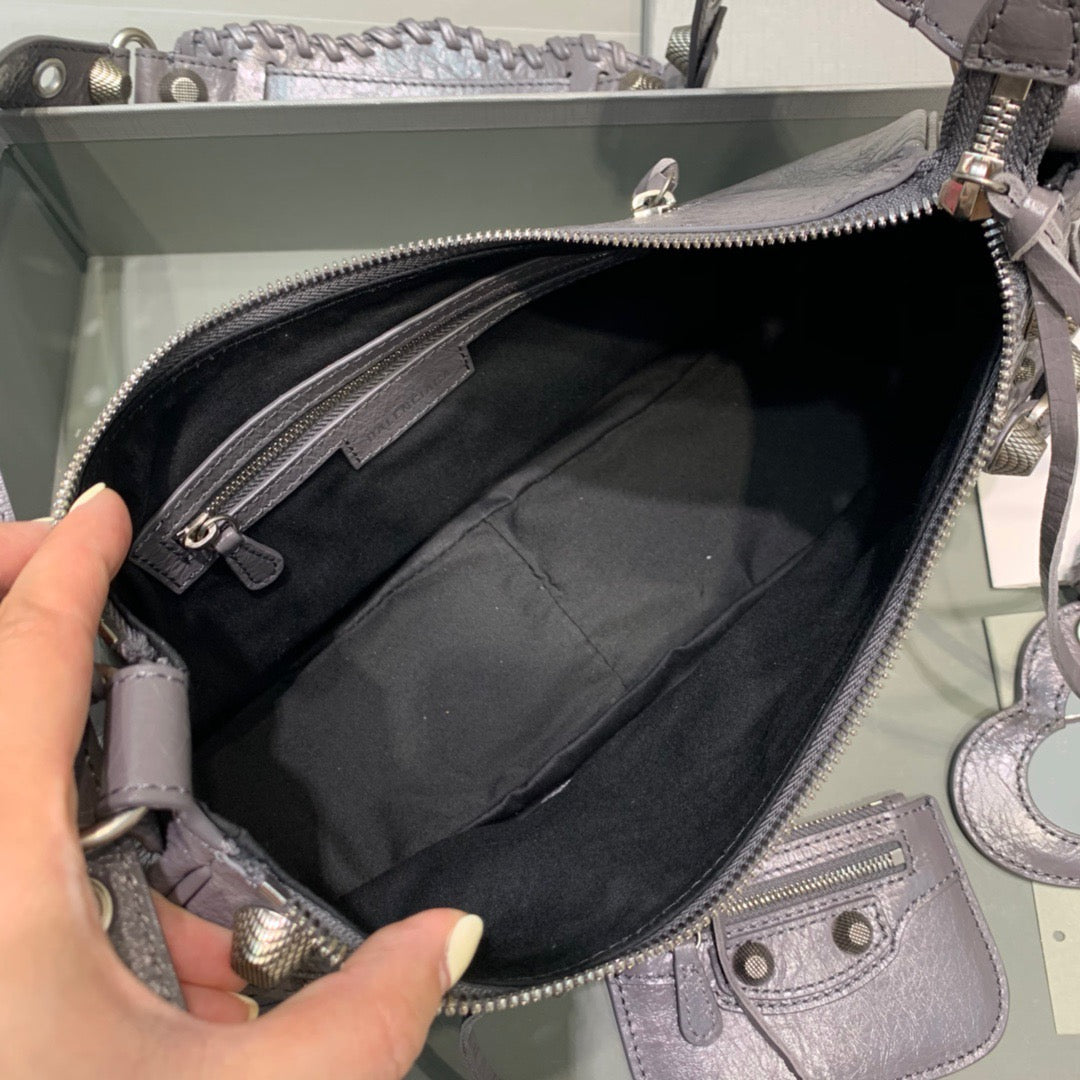 Top Quality Le Cagole XS Shoulder Bag In Gray, For Women,  Bags 13in/33cm