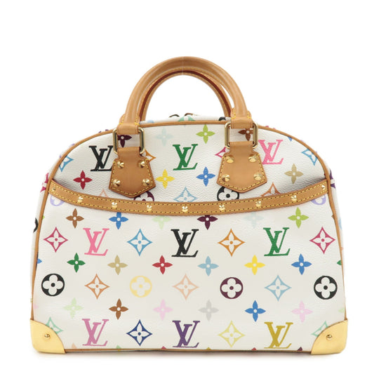 Louis Vuitton Monogram Multicolor Trouville Hand Bag Blanc M92663  d