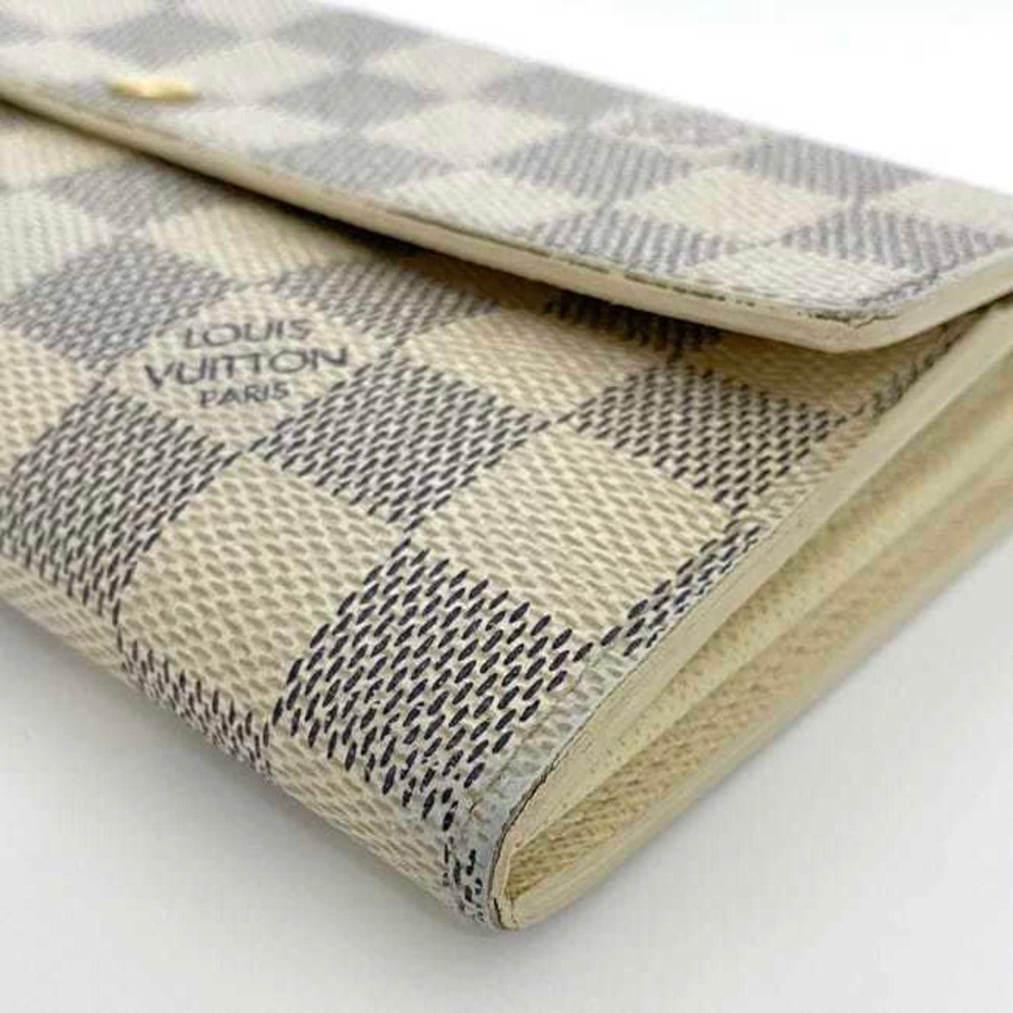 Louis Vuitton Damier Azur   Damier Canvas Long Wallet (Bi-Fold)