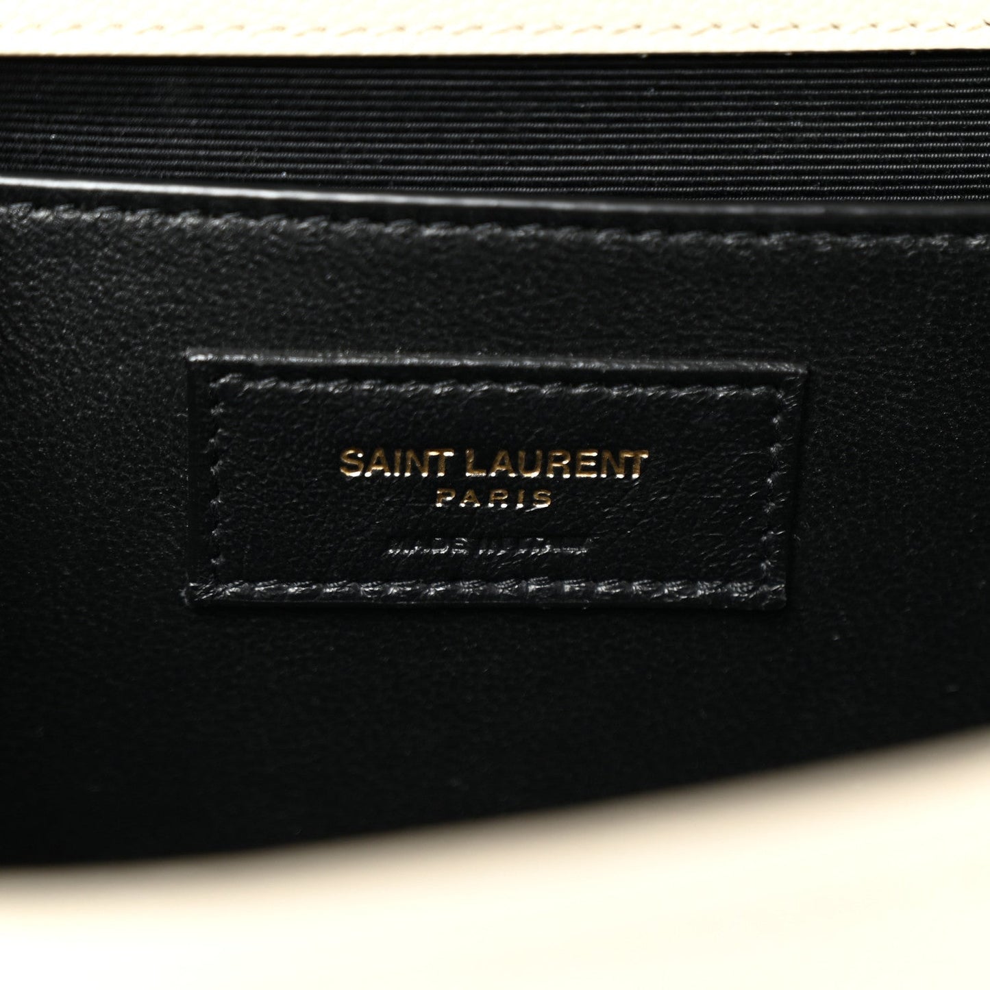 Saint Laurent Grain De Poudre Textured Mixed Matelasse Medium Triquilt Monogram Satchel Crema Soft