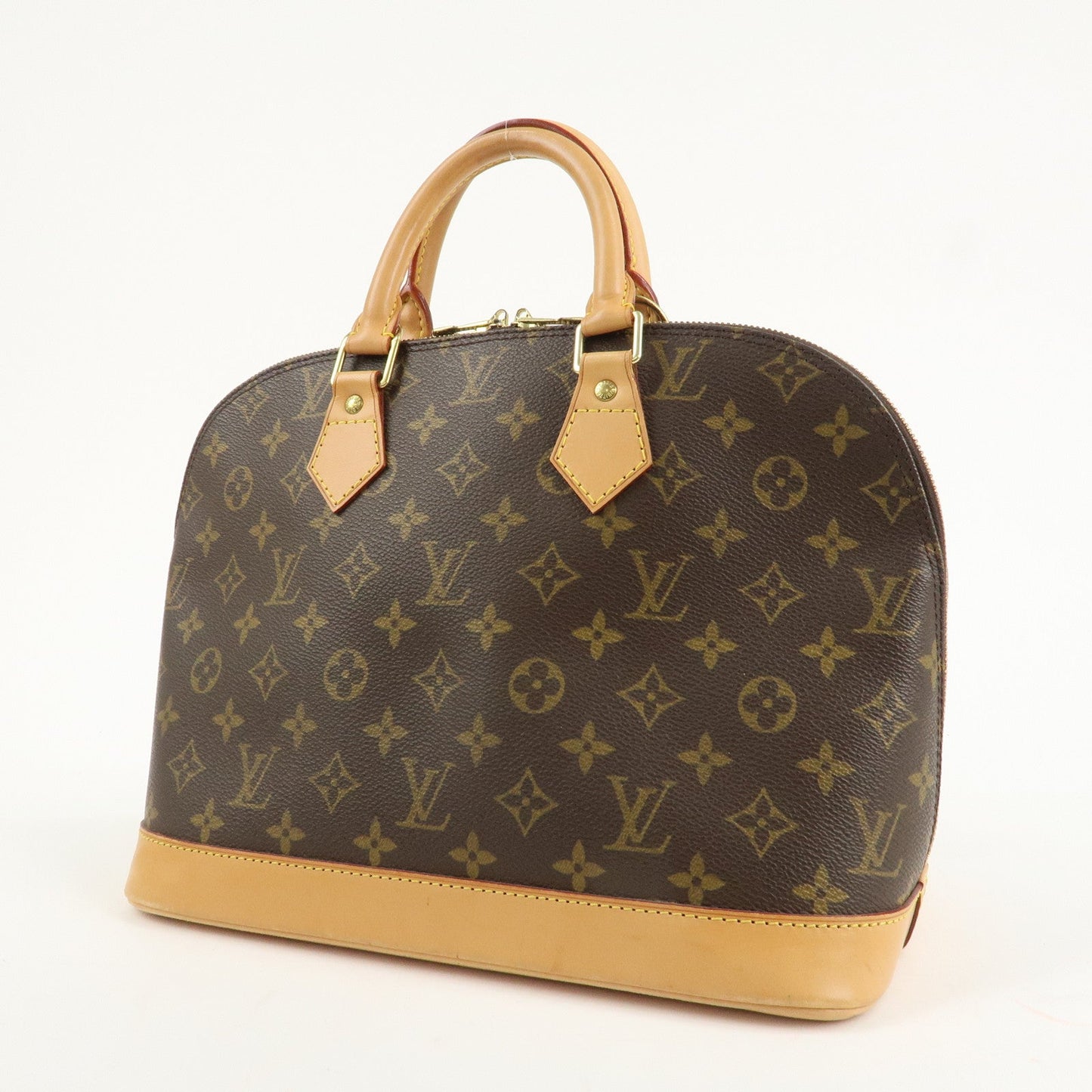 Louis Vuitton Monogram Canvas Alma Hand Bag Brown M51130  d