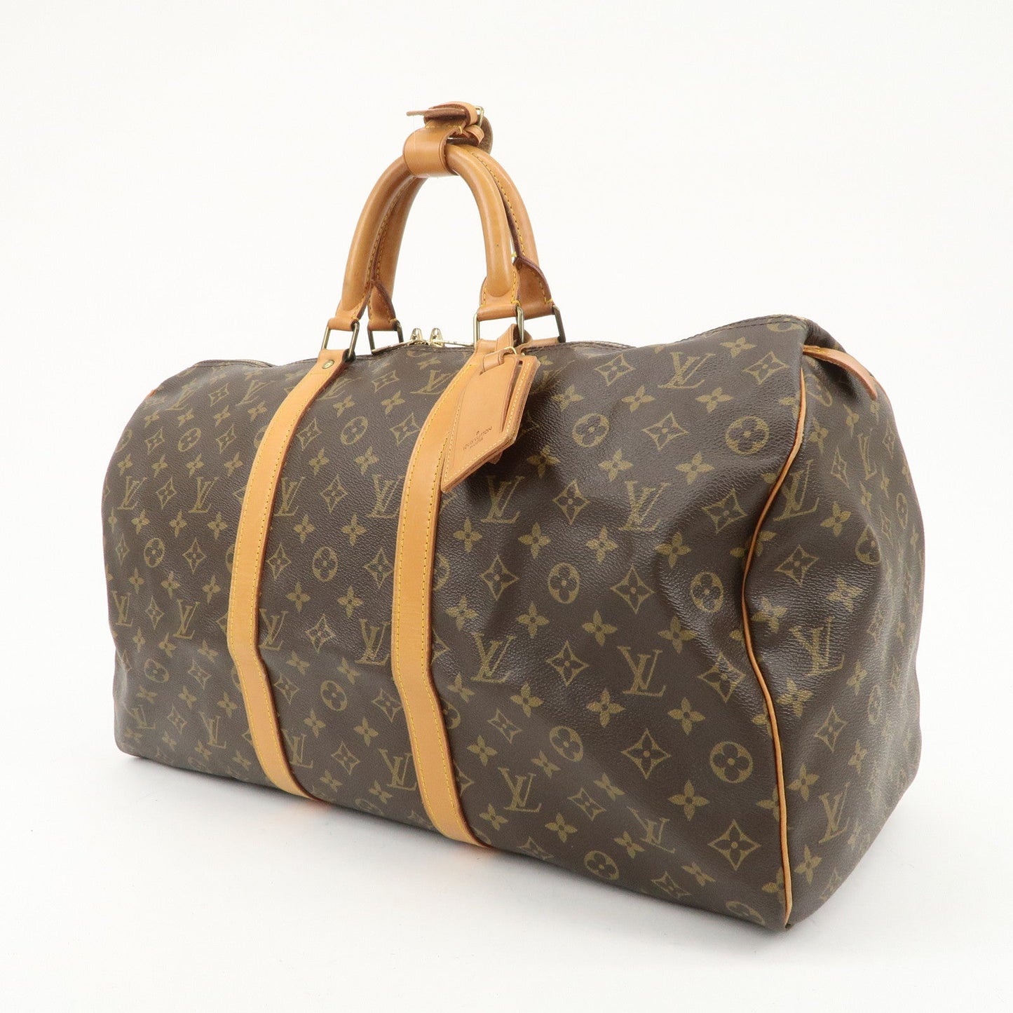 Louis Vuitton Monogram Keep All 50 MALLTIER Boston Bag Brown M41426  d