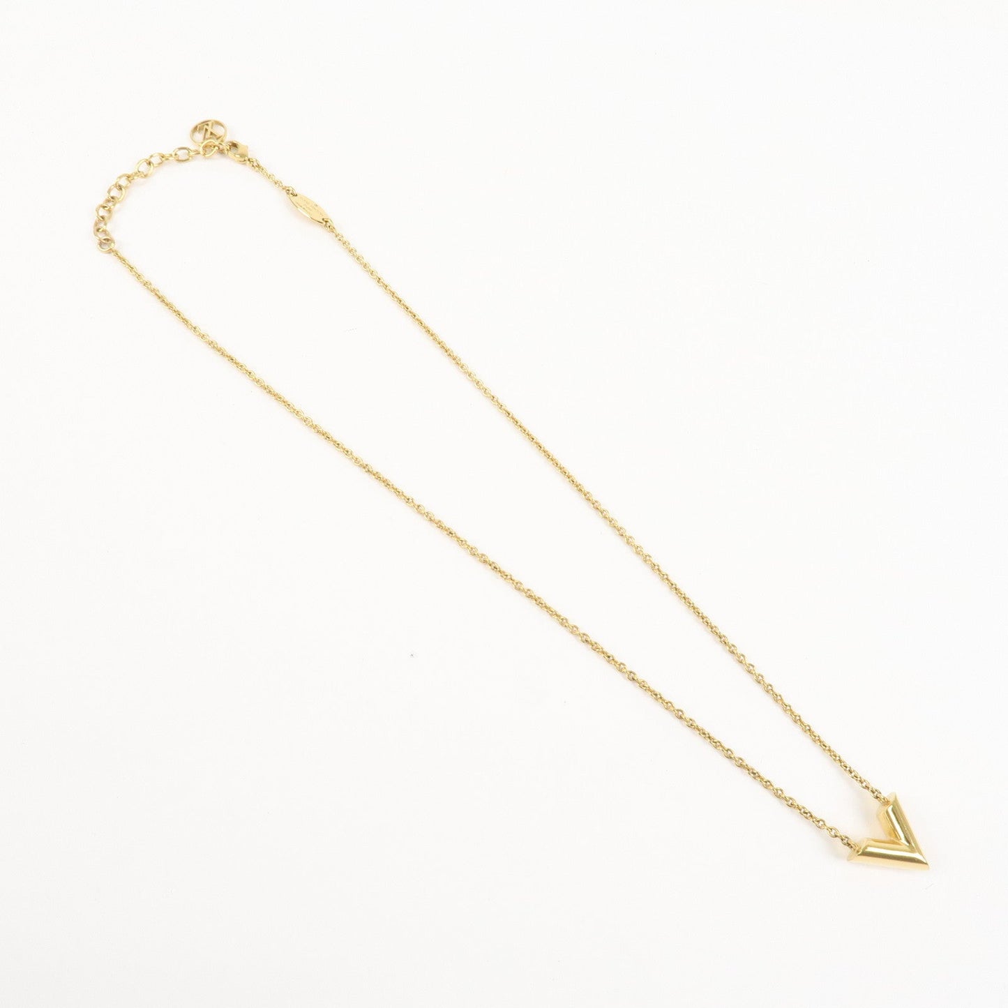 Louis Vuitton Essential V Necklace Metal Gold M61083