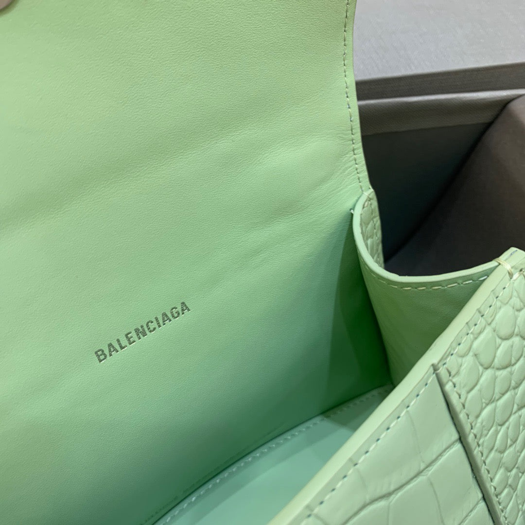 Top Quality Hourglass XS Handbag In Light Green, For Women,  Bags 7.4in/19cm
