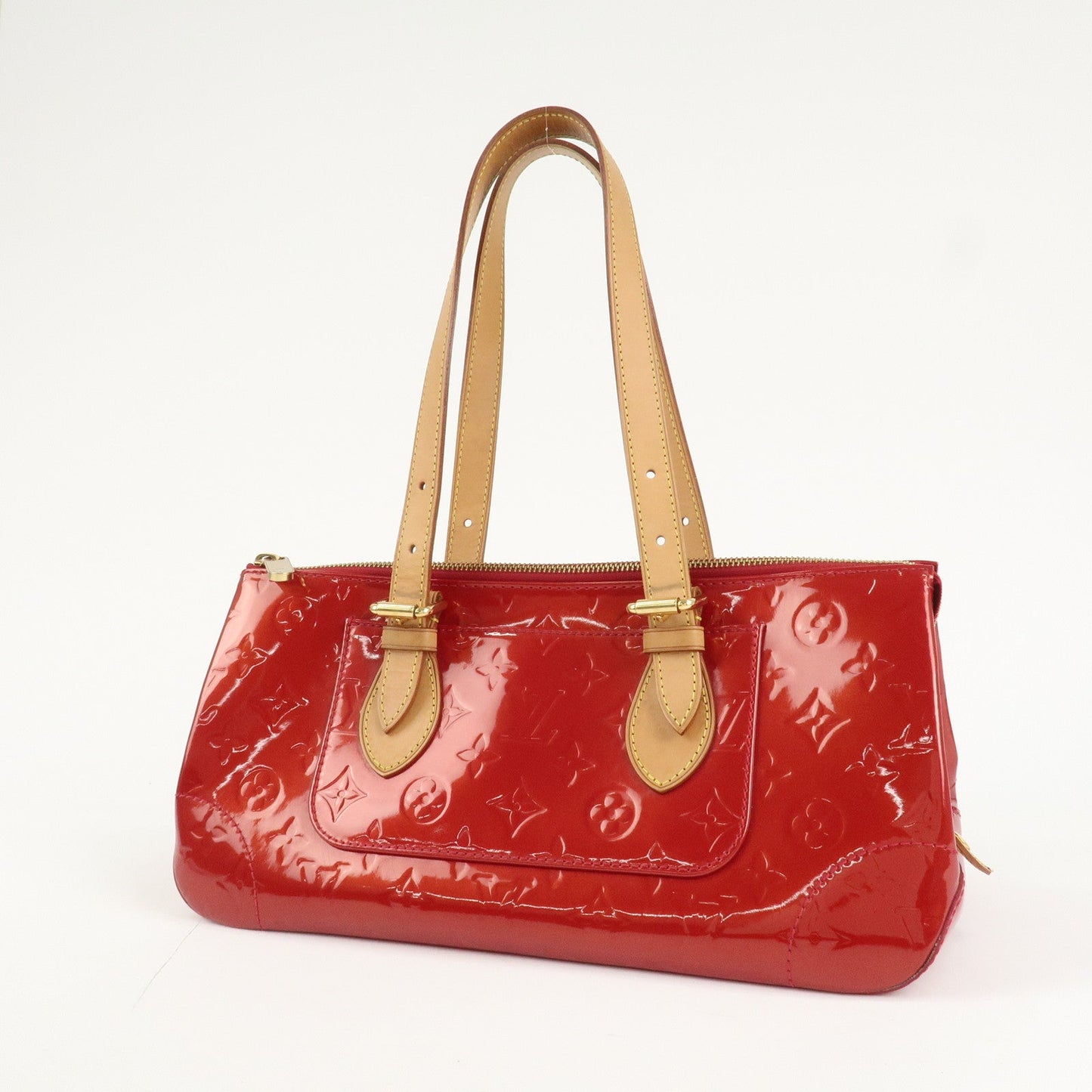 Louis Vuitton Vernis Rosewood Avenue Hand Bag Pomme D'Amour M93507  d