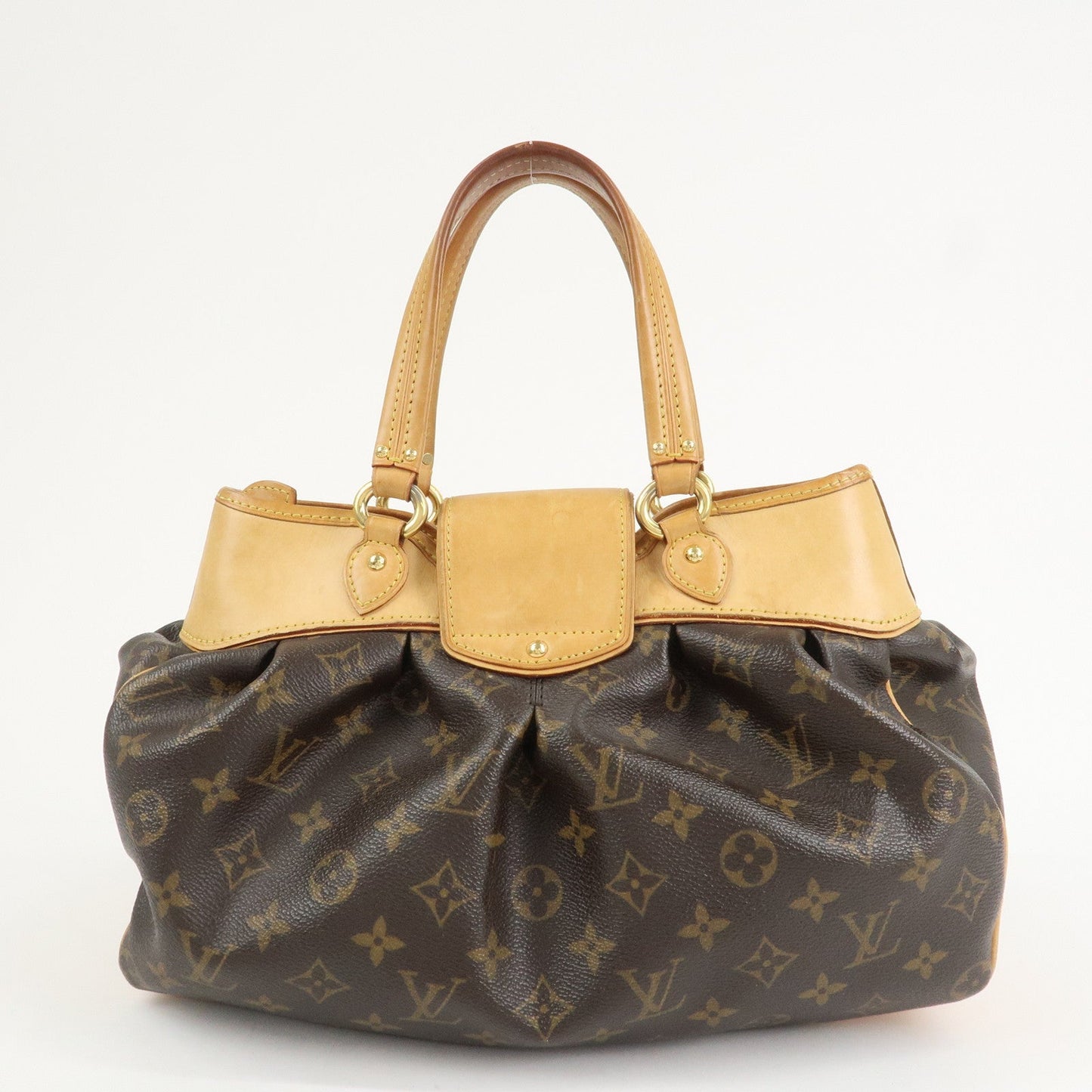 Louis Vuitton Monogram Poesie PM Hand Bag Brown M45715