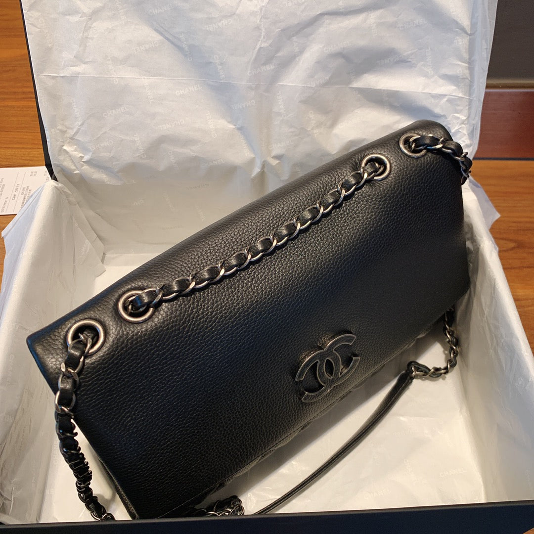 CHLFlap Bag With Top Handle Black Bag For Women 32cm/12.5in