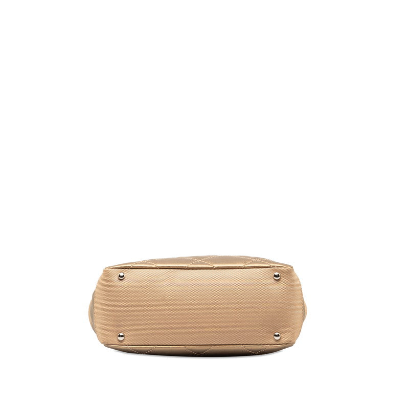 CHANEL COCOMARK PARIBIARITZ PM TOOT BAG A34208 G Beige Canvas Leather  CHANEL