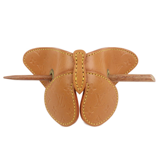 Louis Vuitton Conte de F????es Butterfly Barrette Hairpin Brown M92265