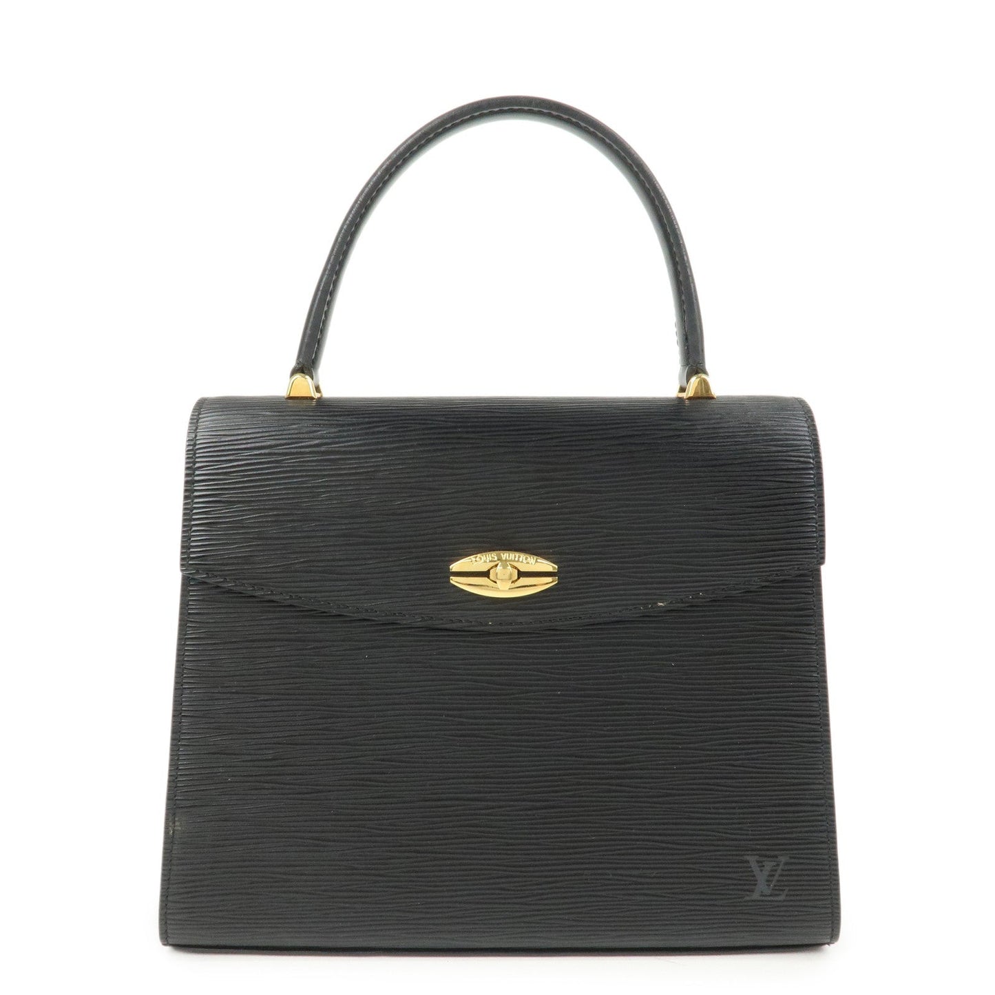Louis Vuitton Epi Leather Malesherbes Hand Bag Noir M52372