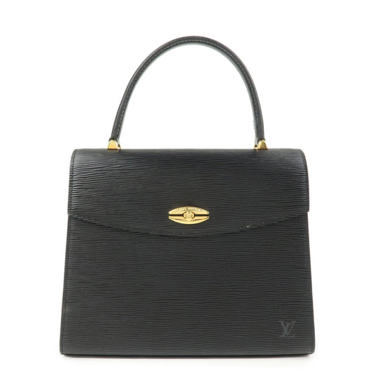 Louis Vuitton Epi Leather Malesherbes Hand Bag Noir M52372