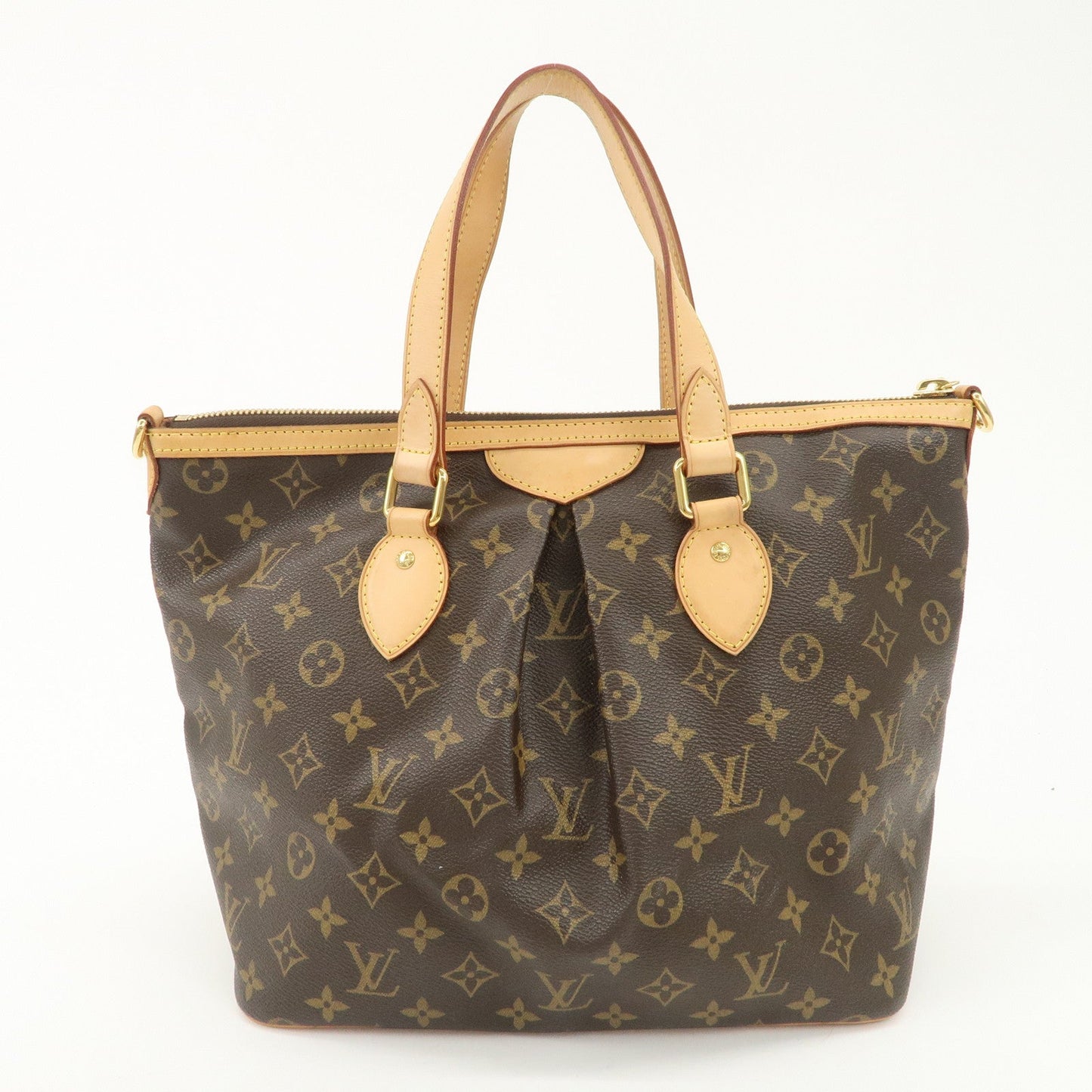Louis Vuitton Monogram Palermo PM 2Way Hand Bag Brown M40145