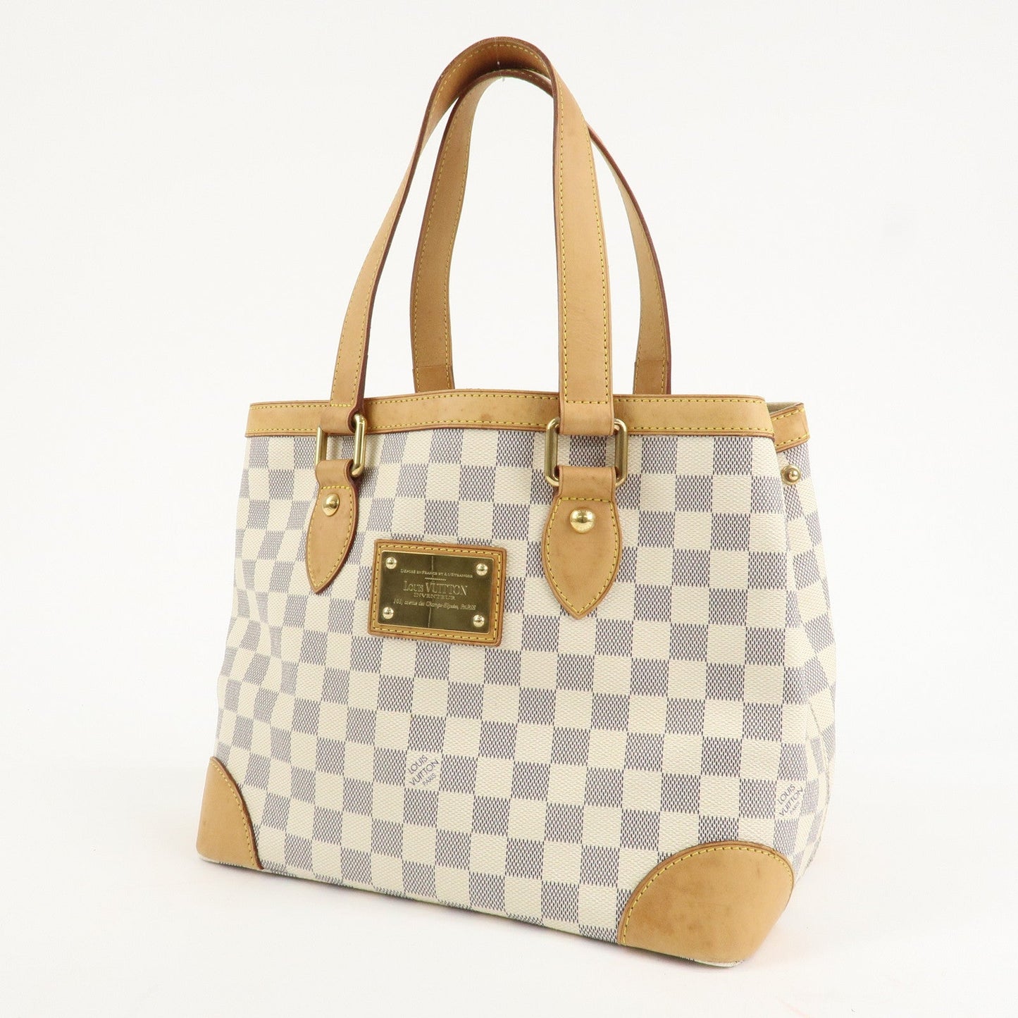Louis Vuitton Damier Azur Hampstead PM Hand Bag Ivory N51207  d