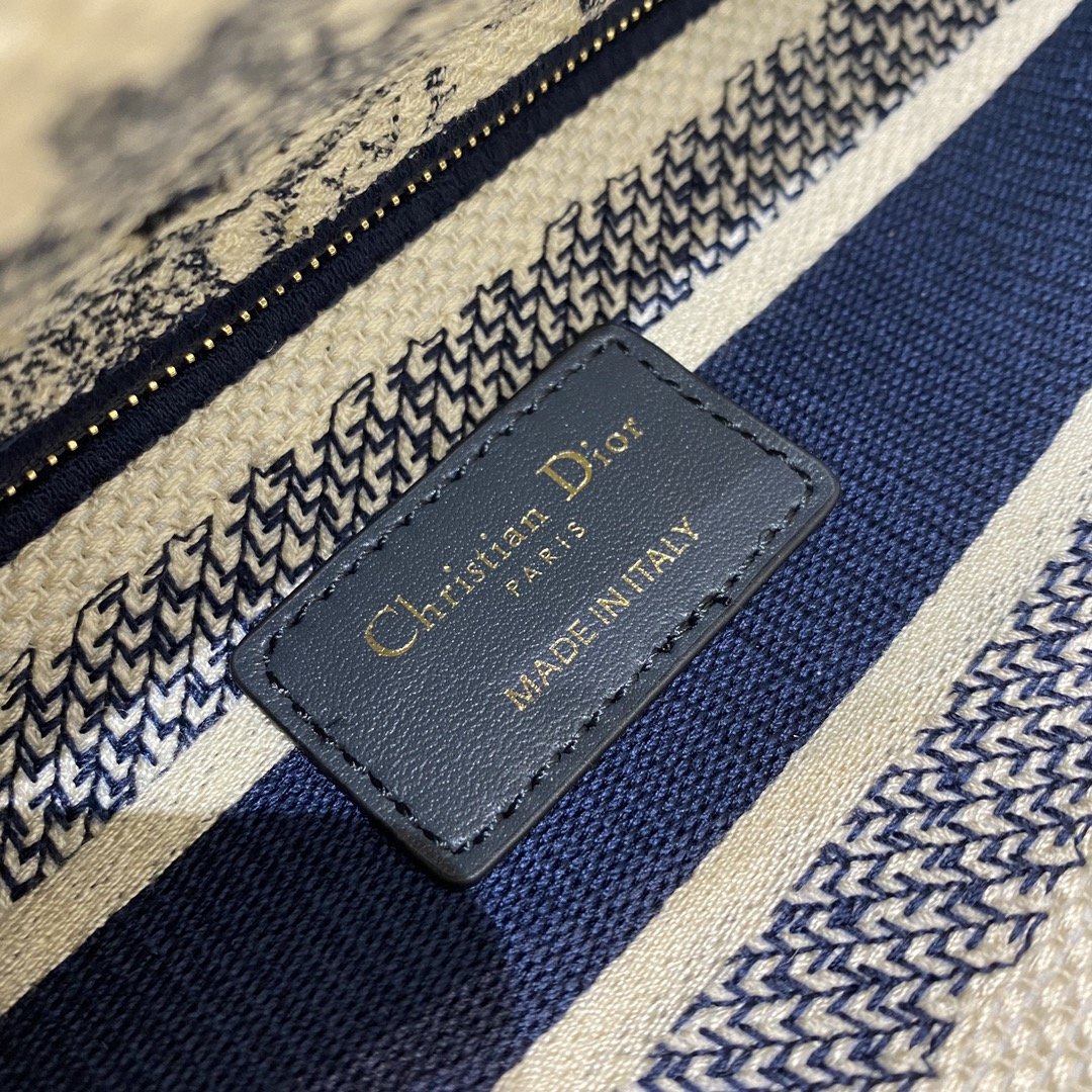 Top Quality MeTop Qualityum Lady D-Lite Bag Blue Toile de Jouy Reverse Embroidery, Blue Handbags, Crossbody Bags, 24cm CD M0565ORGO_M928