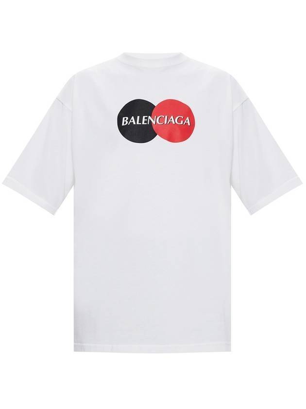 Luxury Balenciaga Trending 2025 Uniform Logo Short Sleeve T-shirt White